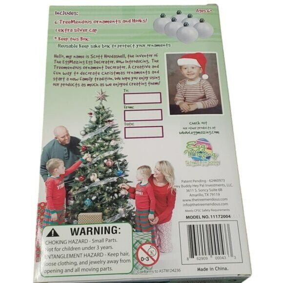 Tree Mendous Christmas Ornament Decorator Craft Kit and 6 Piece Refill Kit NWT - Picture 6 of 12